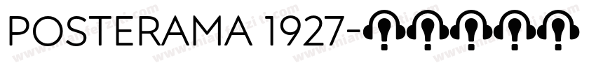 Posterama 1927字体转换